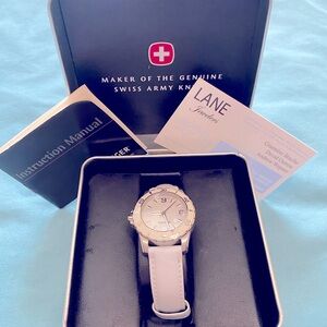 Swiss Army Wagner Women’s White Watch with White Moonstone Face